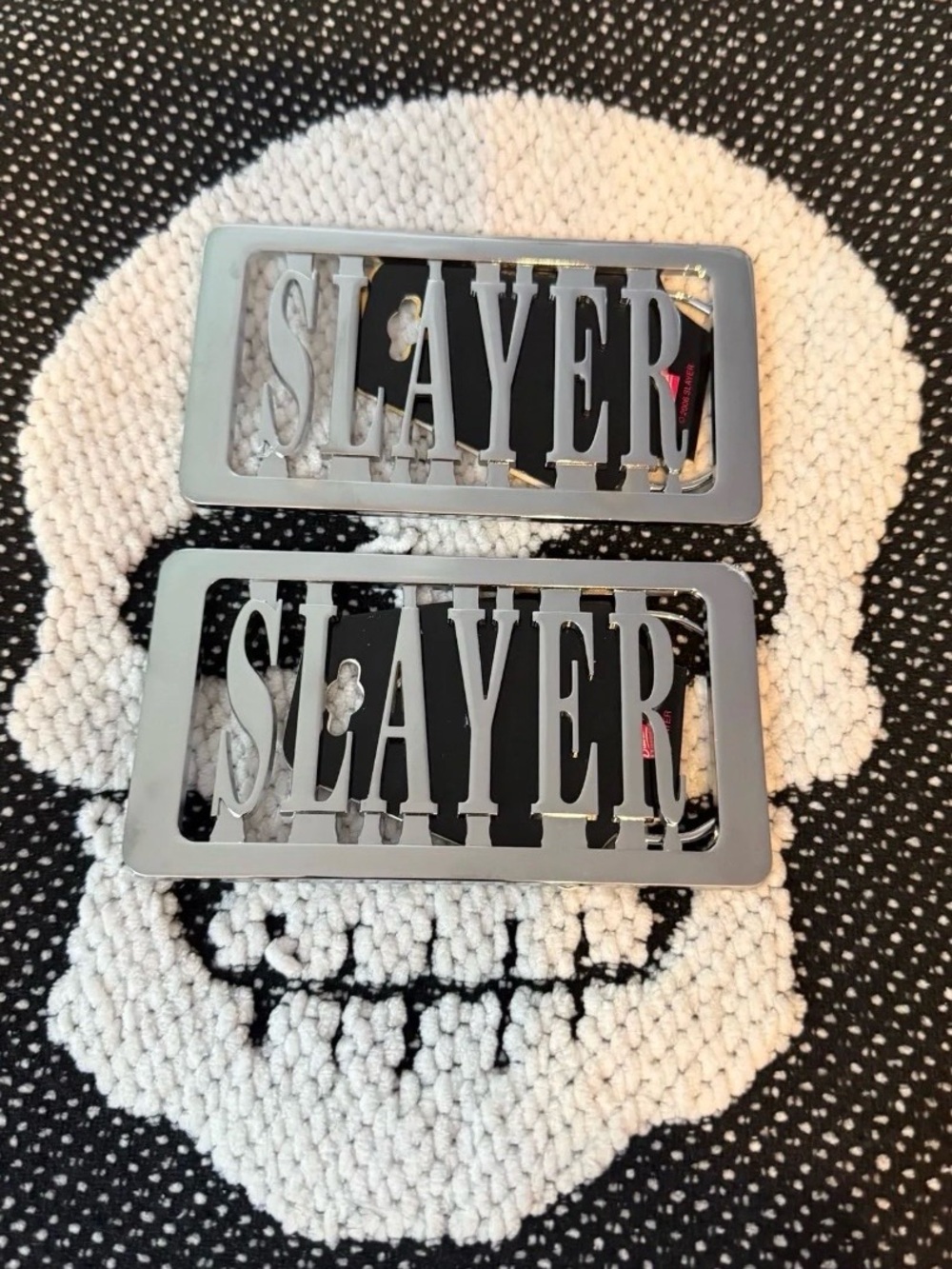 SLAYER metal Belt Buckle  Plate - Silver ONE per ORDER
